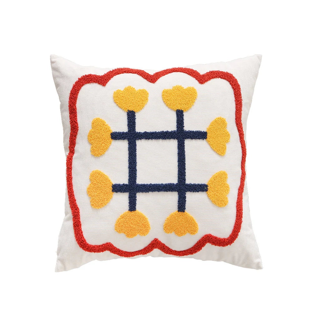 Square Pillow Cover 18x18 Hand-Tufted Corduroy