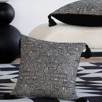 Square Pillow Cover Bouclé Geometric Relief Concealed Zipper