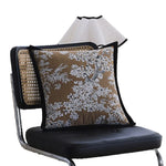Square Pillow Cover Cotton-Linen Floral Jacquard