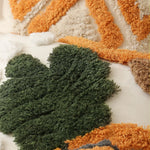Square Pillow Cover Hand-Tufted Cotton Blend & Hidden Zipper