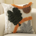 Square Pillow Cover Hand-Tufted Cotton Blend & Hidden Zipper