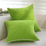 Square Pillow Cover Microvelvet Piped 18×18