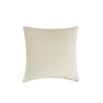 Square Pillow Cover Quilted Herringbone Cotton-Blend Hidden Zipper