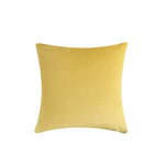 Square Pillow Cover Quilted Herringbone Cotton-Blend Hidden Zipper