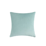 Square Pillow Cover Quilted Herringbone Cotton-Blend Hidden Zipper