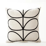 Square Pillow Cover Retro Scandi Dot Cotton-Linen Concealed Zipper