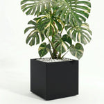 Square Planter Fiberglass UV-Resistant with Drainage