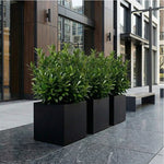 Square Planter Fiberglass UV-Resistant with Drainage