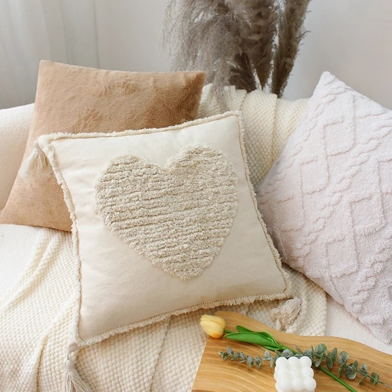 Square Throw Pillow Faux Fur Embossed Diamond Polyester Fill