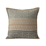 Square Throw Pillow Jacquard Bouclé Concealed Zipper