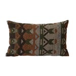 Square Throw Pillow Jacquard Bouclé Concealed Zipper