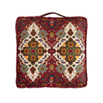 Square Throw Pillow Oriental Medallion Cotton-Blend 17x17
