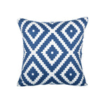 Square Throw Pillow Woven Cotton Geometric Insert Included