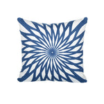Square Throw Pillow Woven Cotton Geometric Insert Included
