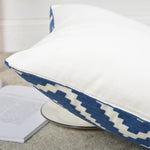 Square Throw Pillow Woven Cotton Geometric Insert Included