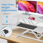 Standing Desk Riser Dual-Tier 37-Inch Sit-Stand Converter