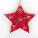 Star Ornament Premium Felt Easy-Hang Cord