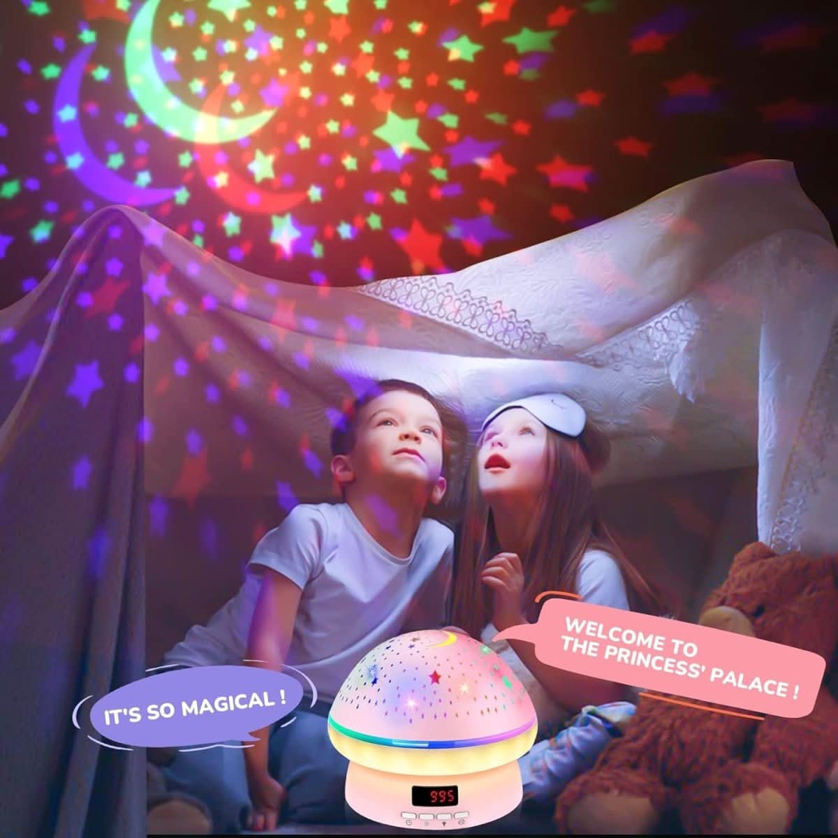 Star Projector 16 Colors Rotating Timer & Remote Control