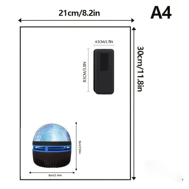 Star Projector Lamp Twinkling Stars Colorful Nebula USB Powered