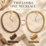 Statement Necklace Serpent-Inspired Design Six Color Options
