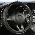Steering Wheel Cover Honeycomb Non-Slip Grip Synthetic Leather