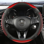 Steering Wheel Cover Honeycomb Non-Slip Grip Synthetic Leather