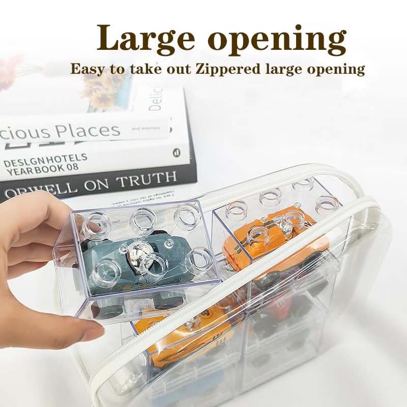 Storage Bags Clear Zipper Set of 3