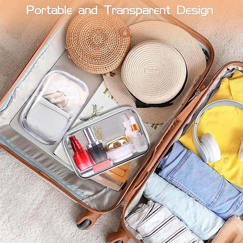 Storage Bags Clear Zipper Set of 3
