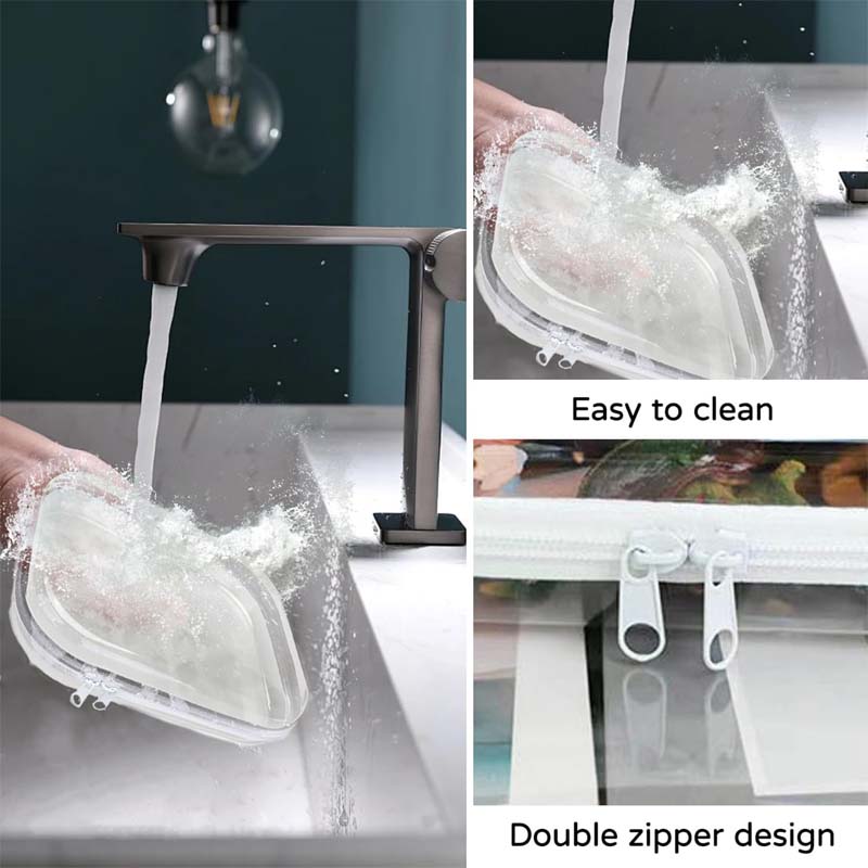 Storage Bags Clear Zipper Set of 3