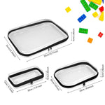 Storage Bags Clear Zipper Set of 3