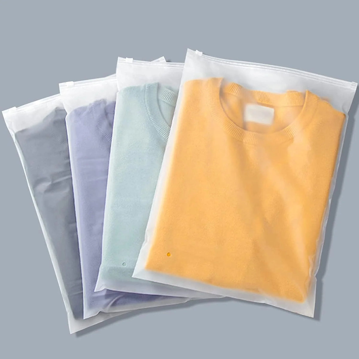 Storage Bags Frosted Slide-Zip Ventilated & Water-Resistant 20-Pack