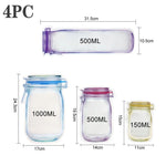 Storage Bags Transparent Reusable Foldable Design
