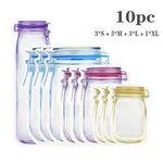 Storage Bags Transparent Reusable Foldable Design