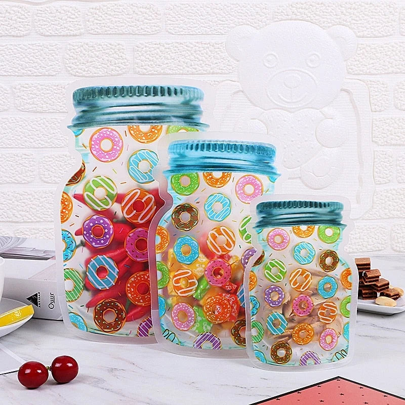 Storage Bags Transparent Reusable Foldable Design