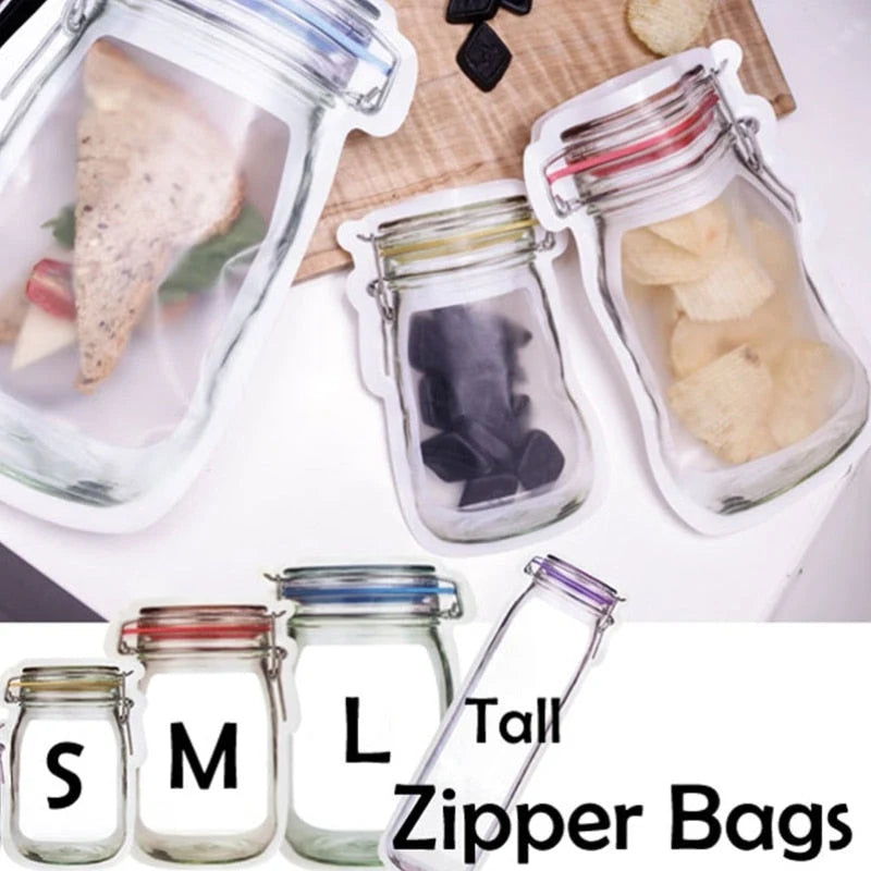 Storage Bags Transparent Reusable Foldable Design