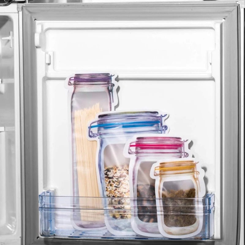 Storage Bags Transparent Reusable Foldable Design