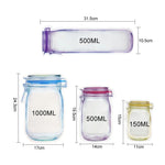 Storage Bags Transparent Reusable Foldable Design