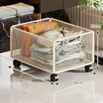 Storage Basket Metal Mesh Stackable With Handle