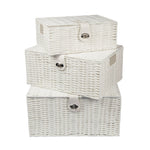 Storage Basket Set Woven Willow Set of 3