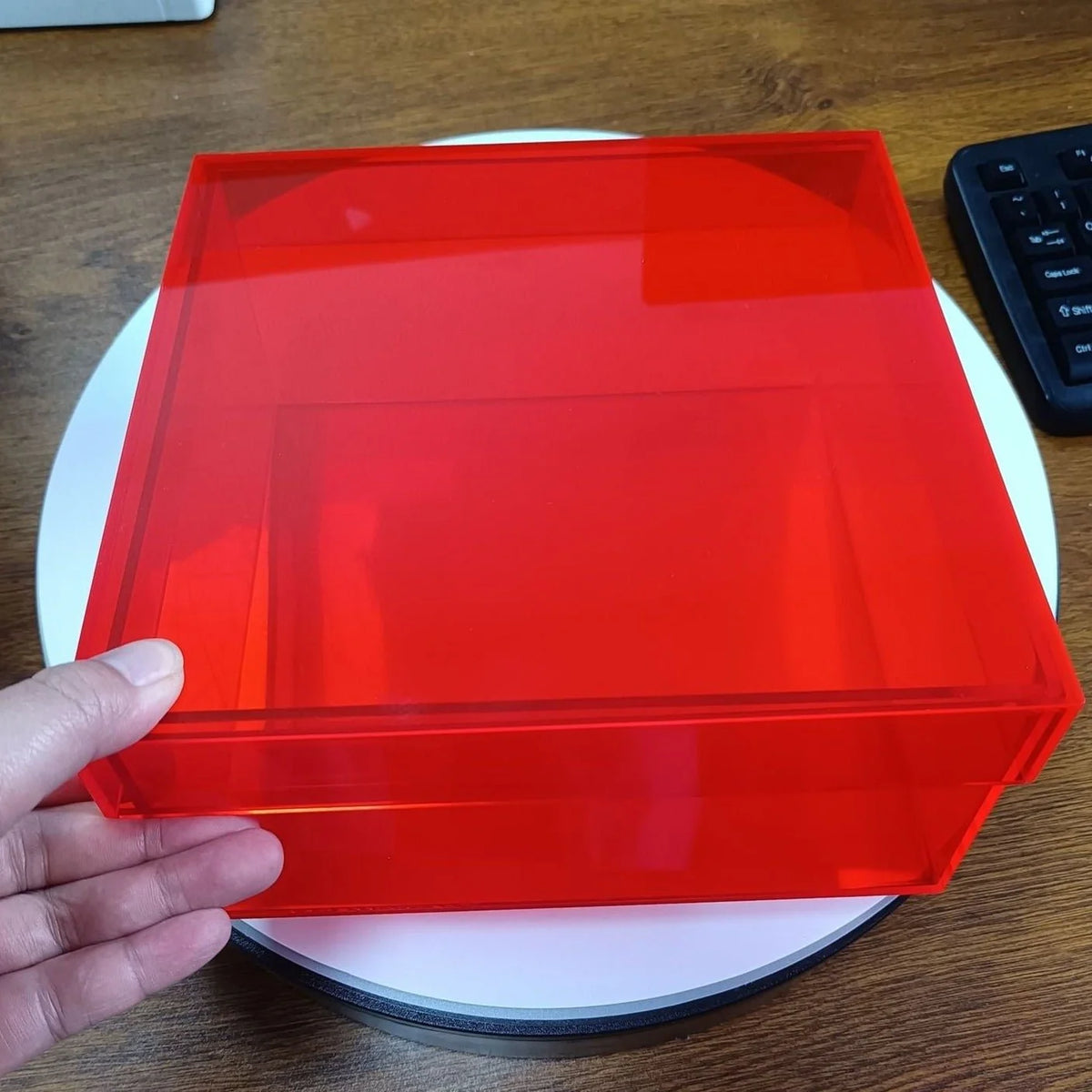 Storage Box Clear Acrylic Stackable With Lid