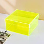 Storage Box Clear Acrylic Stackable With Lid