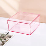Storage Box Clear Acrylic Stackable With Lid