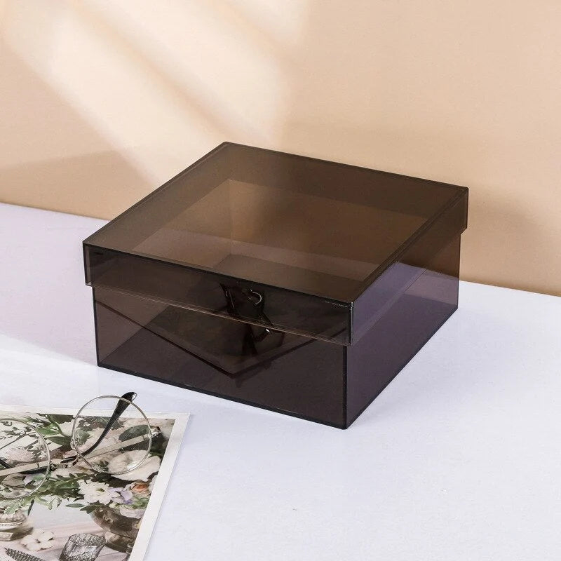 Storage Box Clear Acrylic With Lid