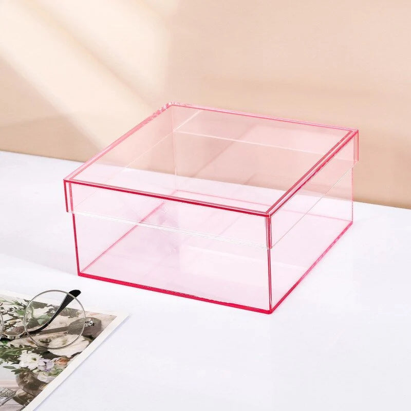 Storage Box Clear Acrylic With Lid