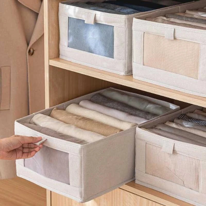 Storage Box Fabric Foldable Clothing Organizer