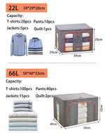 Storage Box Foldable Design Transparent Viewing Panel For Closet Organization