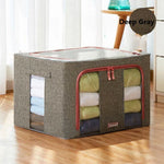 Storage Box Foldable Design Transparent Viewing Panel For Closet Organization