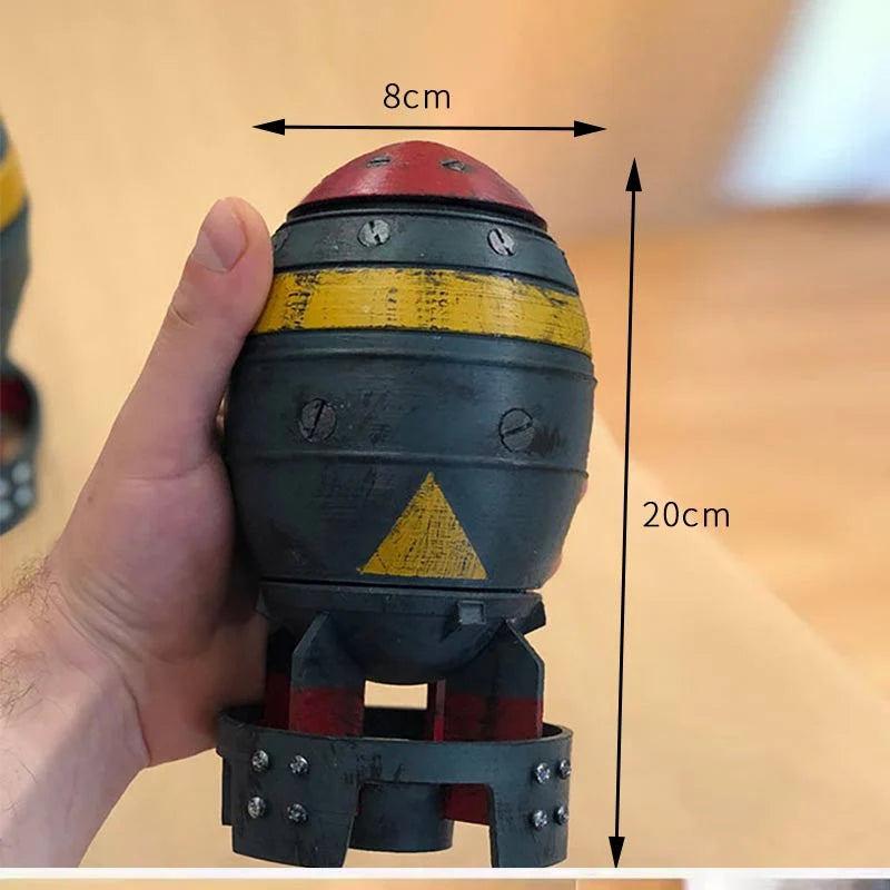 Storage Box Resin Mini Bomb Design Compact Display Decor