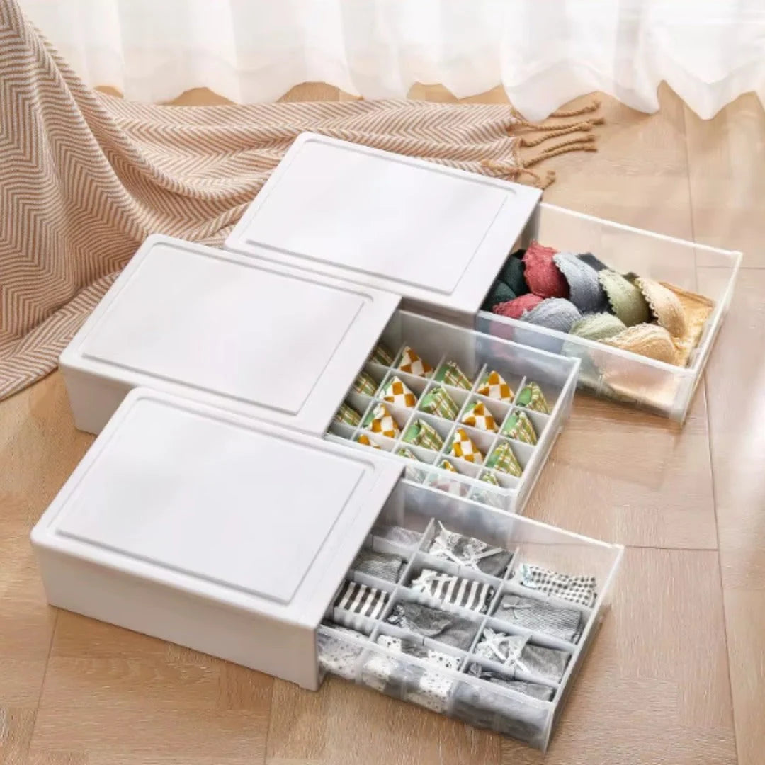 Storage Box Sliding Drawer Modular Stackable