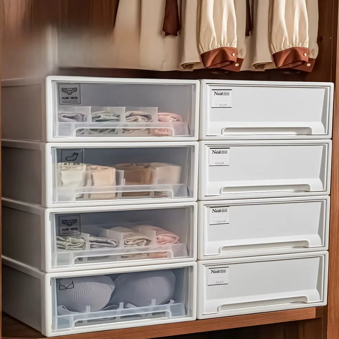 Storage Box Sliding Drawer Modular Stackable